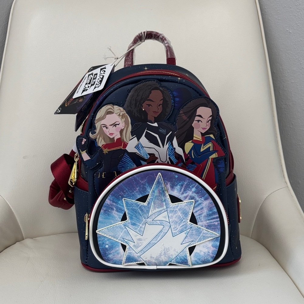 Marvel Women's Backpack - Navy and Burgundy